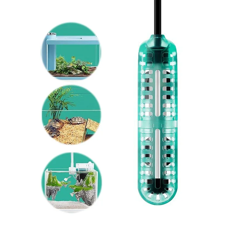 

Mini Aquarium Fish Tank Heater Submersible Turtle Fish Tank Heating Rod Intelligent Constant Temperature Control with Controller