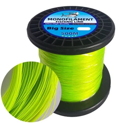 Premium Heavy-Duty Monofilament Nylon Fishing Line - 500M - 0.9mm - 80LB (Neon Green)