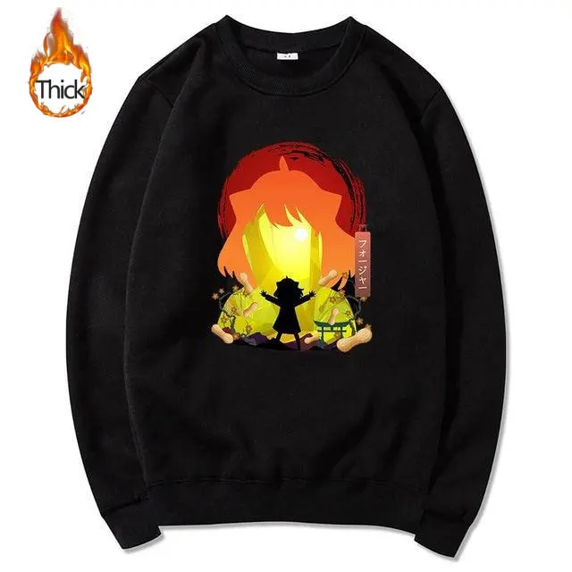 

Anime SPY X FAMILY Thick Sweat Men Harajuku Graphic Print Hoodies Unisex Funny Vintage Casual Sand Crew Neck Sweatshirts Tops
