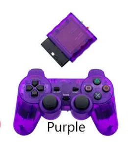 2.4G Wireless Transparent Joypad GameController with Double Vibration Feature 2nd Generation for PS2 Console