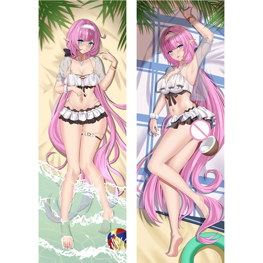 

Наволочка для подушки Honkai Impact 3rd Elysia Dakimakura, наволочка для подушки Benghuai Xueyuan с принтом аниме, декоративная длинная наволочка