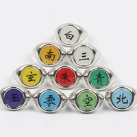 Naruto Inspired Akatsuki 10-Piece Ring Set – Anime Cosplay Jewelry - Image 4