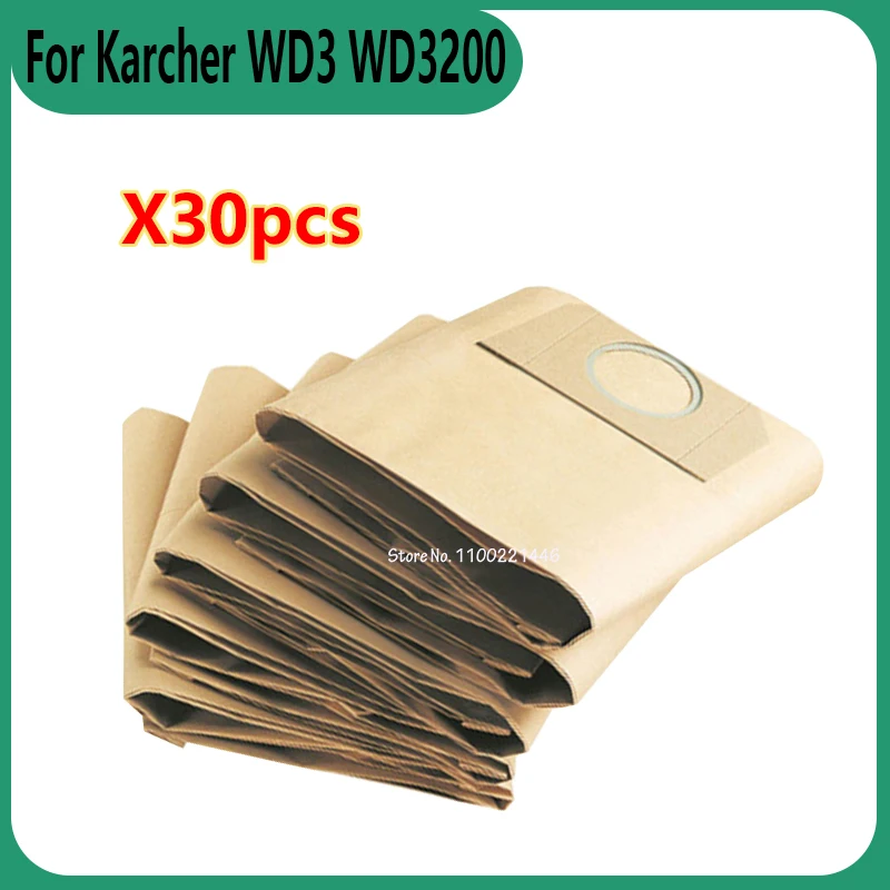para Karcher Wd3 Wd3200 Wd3300 Wd3.500p Mv3 Se4001 Se4002 6.959130 Bolsas de pó Mais Limpo Kits de Peças de Reposição Aspirador de pó Bolsa