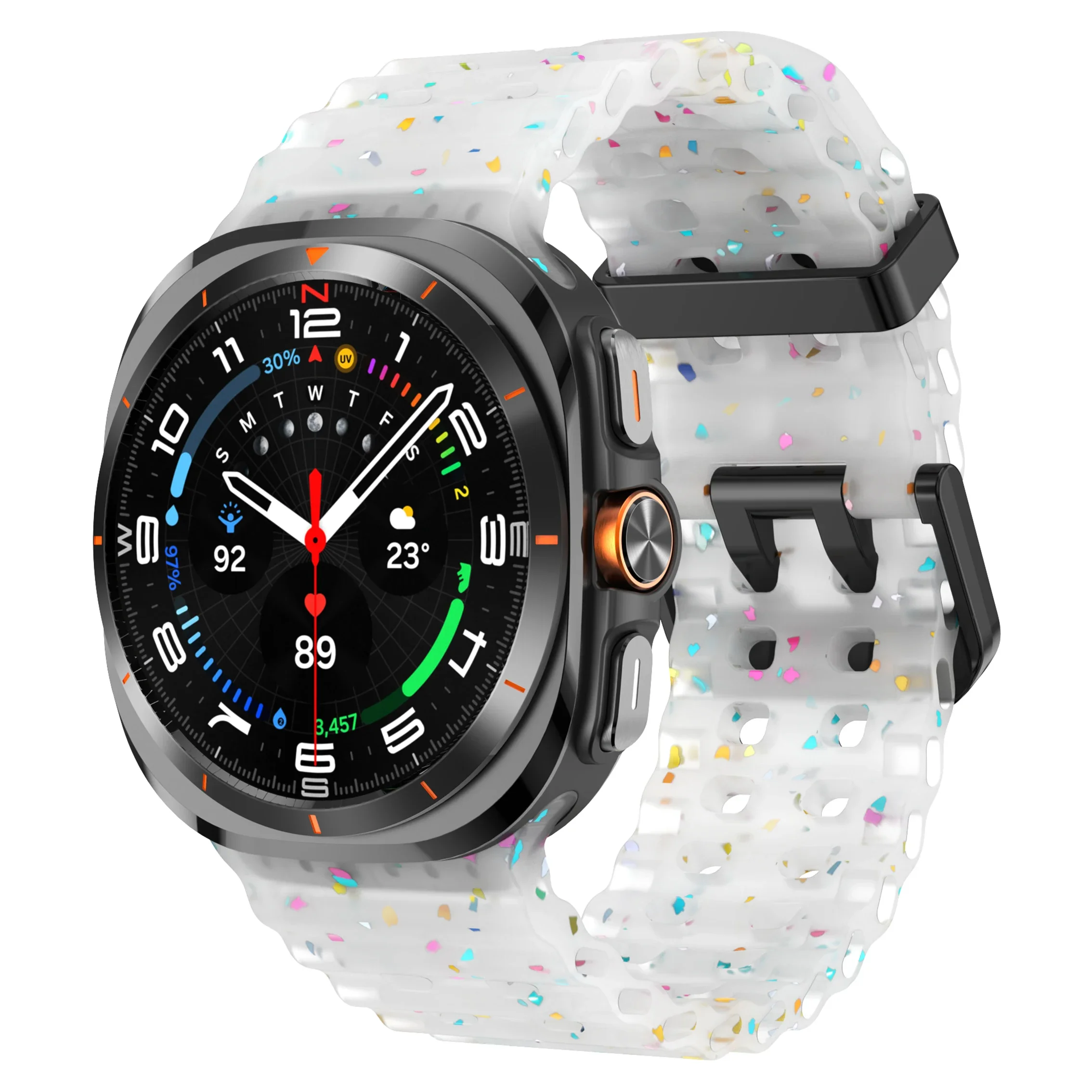 ตัวเลือกสินค้า สายรัดซิลิโคนระบายอากาศ นาฬิกา Galaxy Watch Ultra สีมารีน
