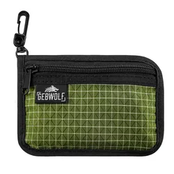 Compact RFID Blocking Travel Wallet: Ultralight Zippered Organizer (Green)
