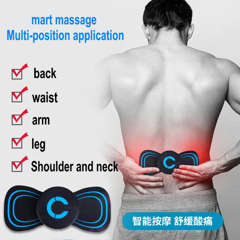 EMS Wireless Muscle Stimulator Trainer Smart Fitness MINI Portable Shoulder Neck Massager Cervical Spine Meridian Physiotherapy