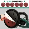 215MM Electric Drywall Sander Pole Wall Polisher 810W Dry Wall Sander LED Strip Light Wall Sanding Household 5