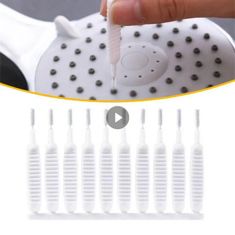 10pcs/set Anti-clogging Small Brush Pore Gap Cleaning Brush Shower Head  Cleaning Cell Phone Hole Cleaning Brush For Bathroom - AliExpress