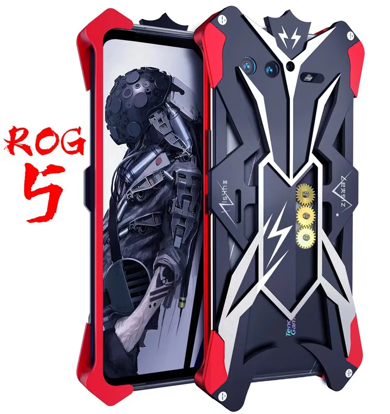 Custodia Per Telefono In Alluminio Metallo Armatura Di Lusso Per Asus Rog Phone 5 Phone 7 Pro Phone 6 Phone 5 Cover Full Body Protection Armor Fundas