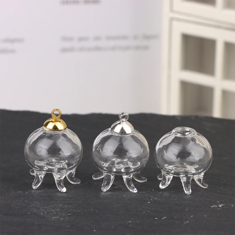 

1:12 Dollhouse Miniature Jellyfish Shark Marine Life Bottle W/Cover Glass Jar Home Model Decora Toys Doll House Accessories 1PC