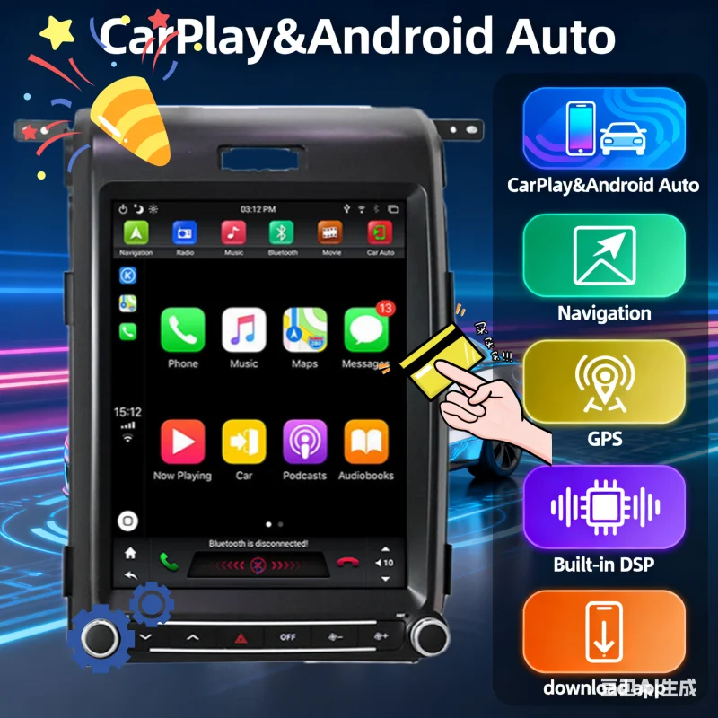 Android 13 128gb For Ford F150 Raptor 2009-2014 Carplay Car Gps ...