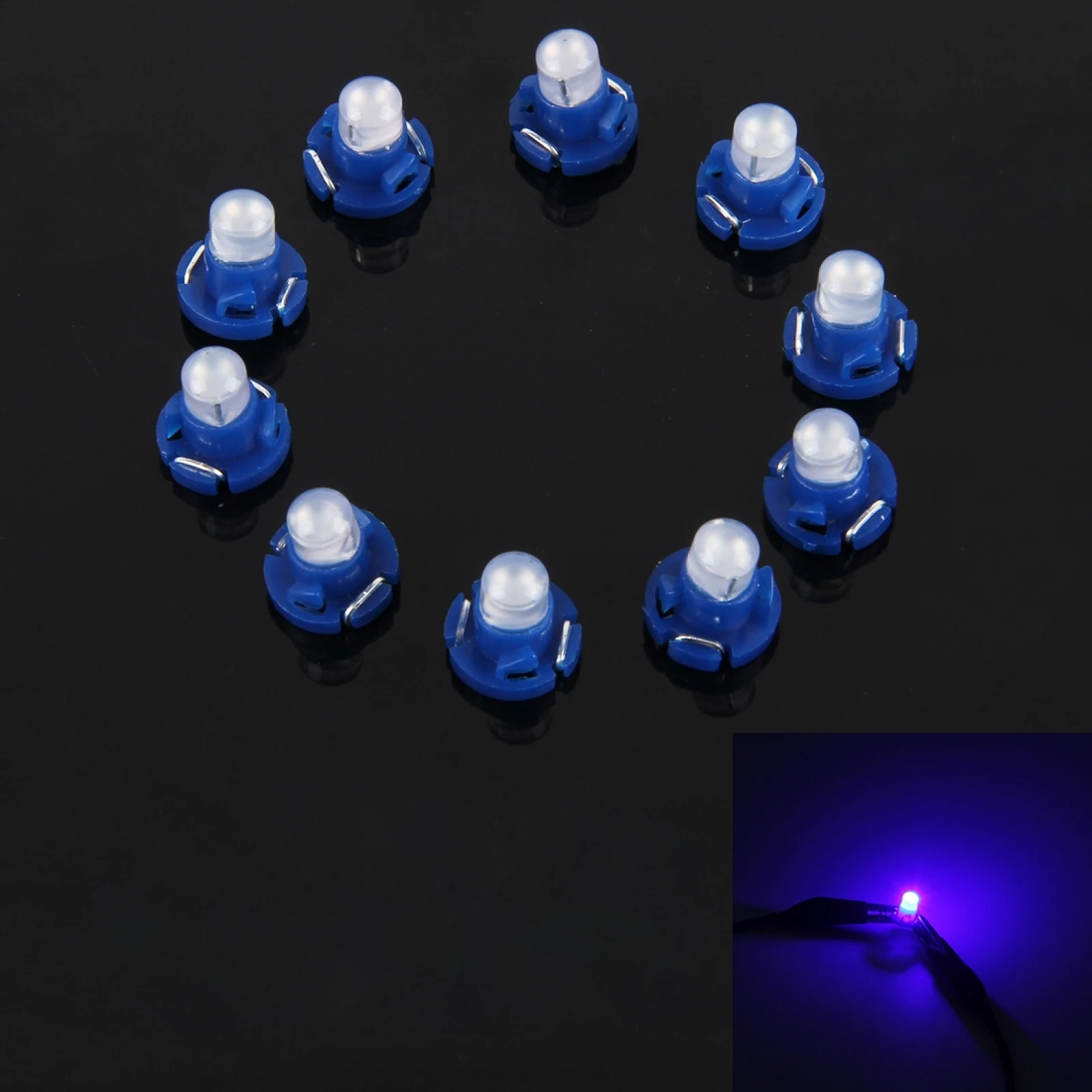 10X 2W T4.2 LED Neo Wedge Switch Radio Climate Control Bulb Instrument Dashboard Dash Indicator Light Bulb Ac Panel Free