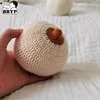 1pc Baby Teether Music Rattles for Kids Handmade Crochet Rattle Toy Breastfeeding Model Babies Gift Children's Toy 1