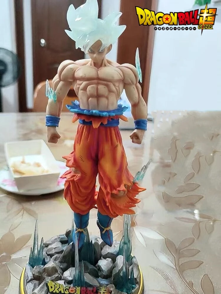 

32cm Anime Figure Dragon Ball Ultra Instinct Goku Figure Gk Large Luminous Pvc Collectible Model Christmas Gift Statue Doll Toy