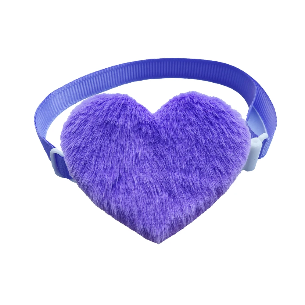 50/100pcs Valentine's Day Dog Bow Ties Heart Shape Bowties Neckties Small Dog Collars Adjustable Pet Bowtie Dog Grooming Product 4
