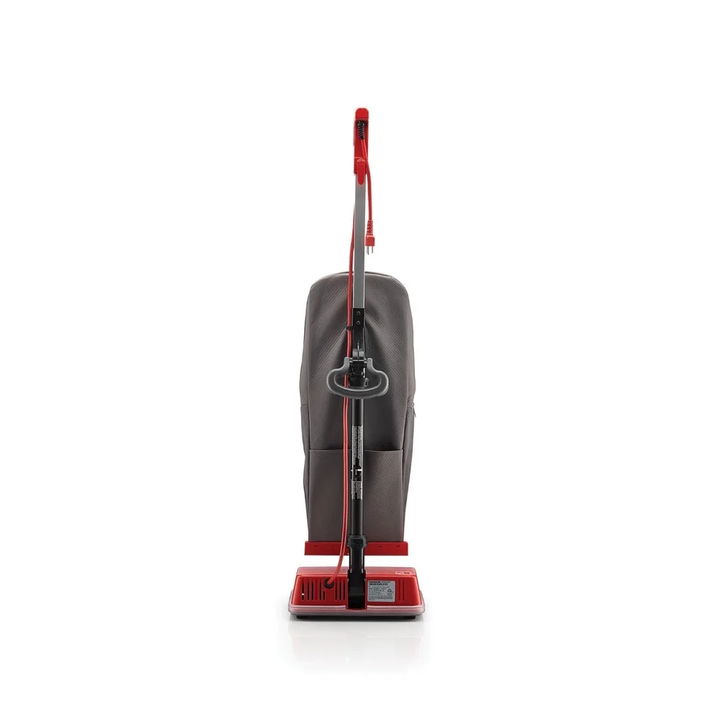 Oreck Commercial Upright Bagged Vacuum Cleaner, Lightweight, 40ft Power Cord, U2000R1, Grey/Red 2