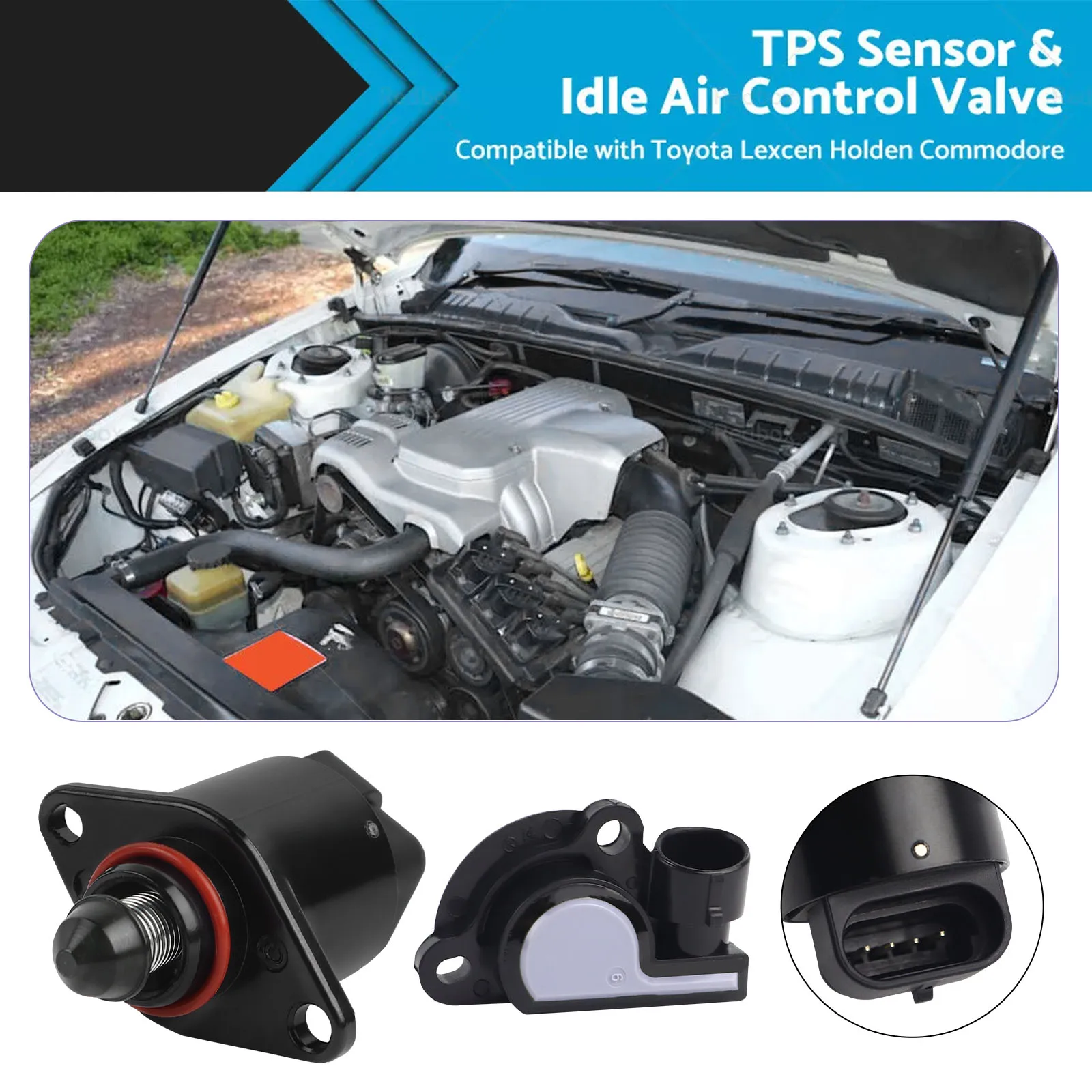 TPS Sensor IDLE Air Control Valve for Holden Commodore VP VR VG VQ VS VT V6 V8 17112966 17106682