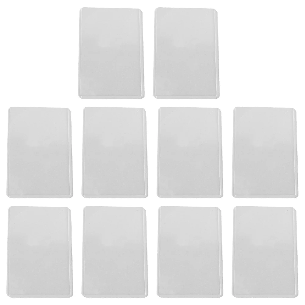 

Clear PVC Protective Sleeve Arc Design Waterproof and Dustproof Transparent Shell Easy Opening 3x4 inch Size