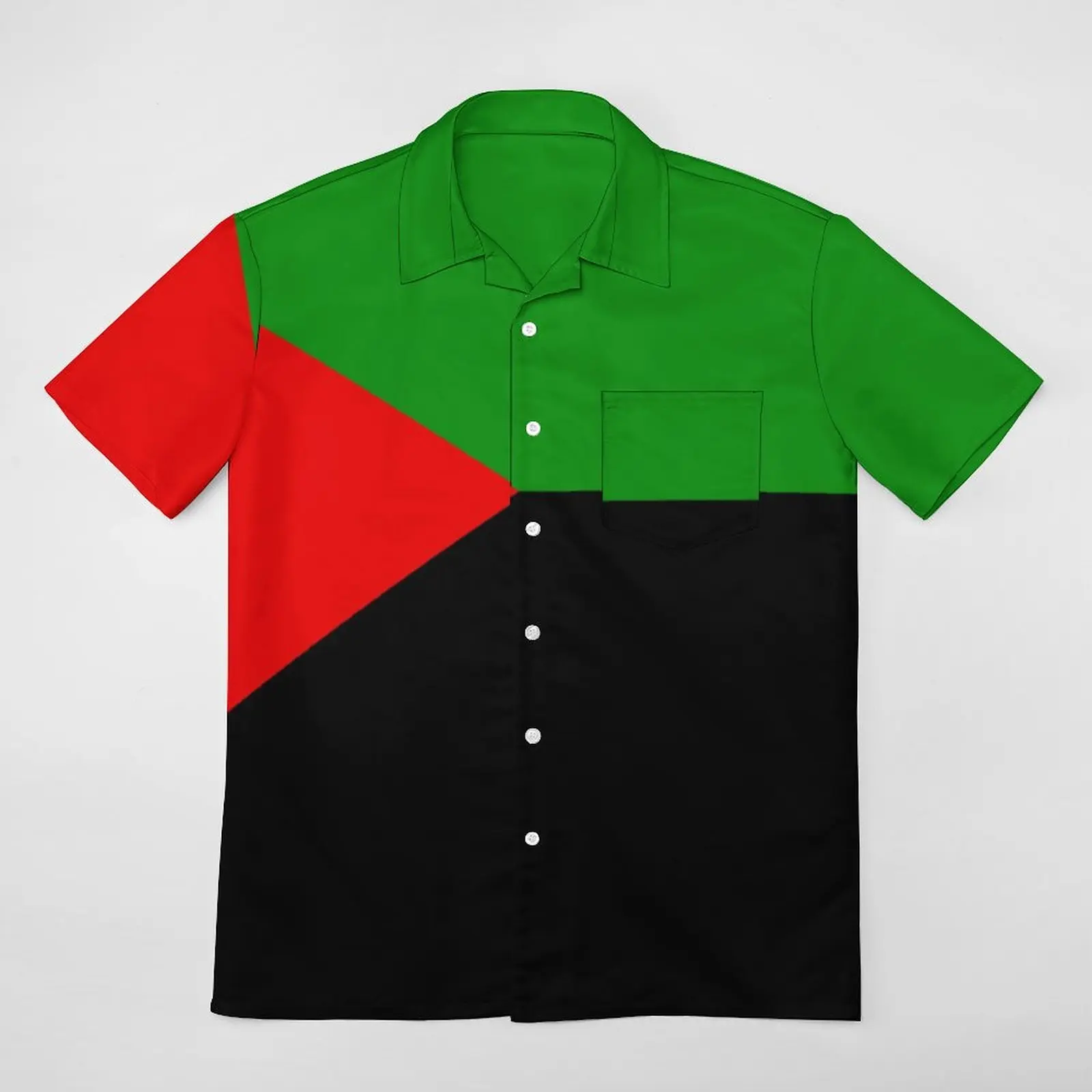 Martinique in Red Green And Black Top Tee Graphic Vintage