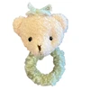 J15U Girls Cartoon Bear Plush Scrunchie Kid Sweet Hair Decorate Tie Hair Band