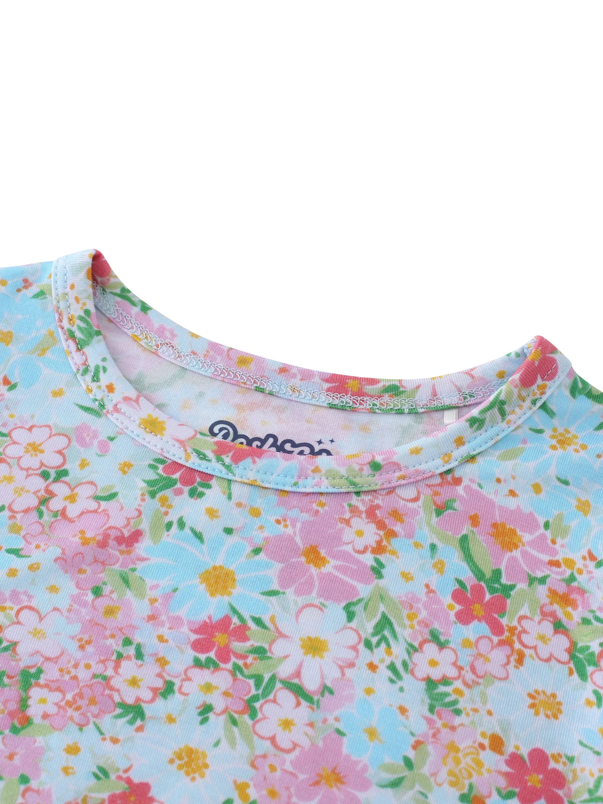 POSHTOT Full Star printed bamboo fiber super comfortable bamboo girls printed princess skirt, lady style