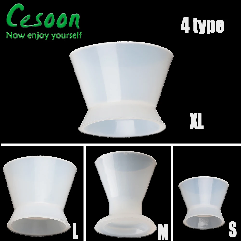 Silicone Dental Mixing Cups - Flexible & Autoclavable Teeth Whitening Tools (Set of 4)
