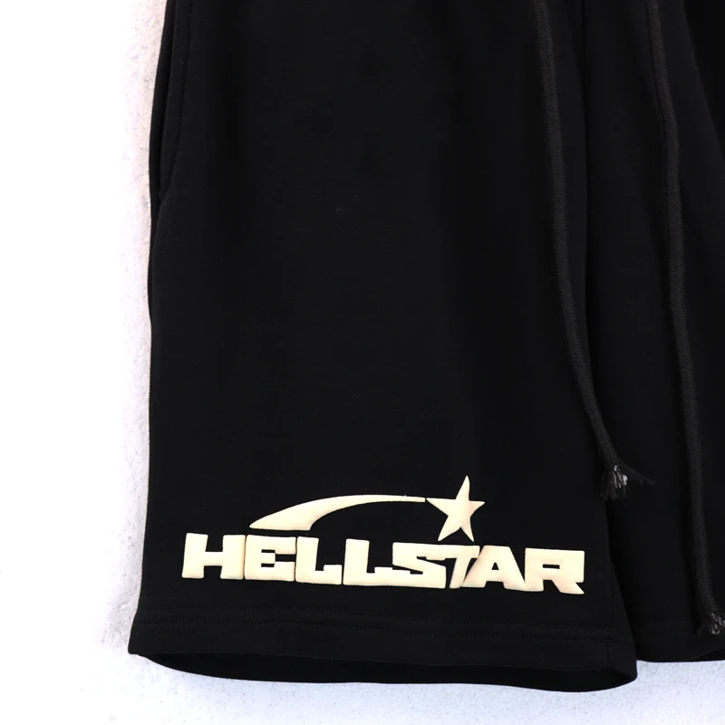 Y2K Hellstar Couple Cotton Shorts Short Pants Daily Casual Black Loose Sweatpants Oversized Summer style