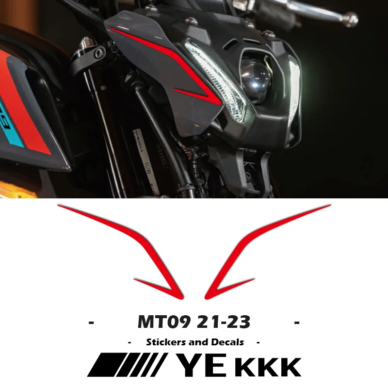 Yamaha MT-09 MT09SP 2021-2023   Ʈ   ƼĿ Į , ο  ƼĿ, MT09 21 22 23