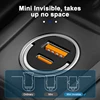 SEAMETAL 100W Hidden Car USB Charger Super Charge Dual USB Port Cigarette Lighter Adapter 30W PD Charger for iPhone iPad Android 4