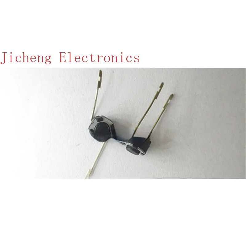 Японский сенсорный выключатель, 10 шт., 6*6*4,3 мм, прямая круглая 2-контактная кнопка, черный
