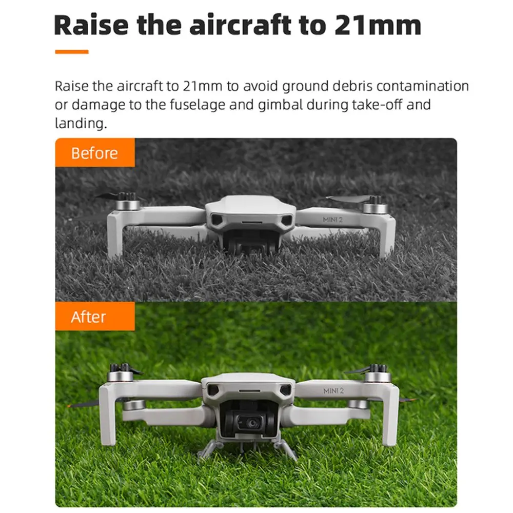 Train D'atterrissage Pliable Pour DJI Mavic Air 2S/2 - Extensions De Jambes Pour Décollage/atterrissage Sur Terrain Accidenté