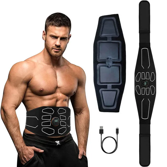 Introducing the Electronic Abs Muscle Stimulator Waist Trimmers Abdominal Toning Belt Fitness Body Slimming Massager Weight Loss Massage