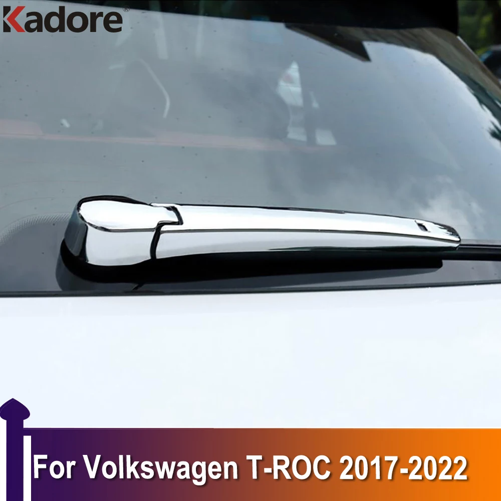 

Для Volkswagen T-ROC TROC 2017-2019 2020 2021 2022, хромированная задняя крышка стеклоочистителя, отделка, украшение, молдинг, автомобильные аксессуары