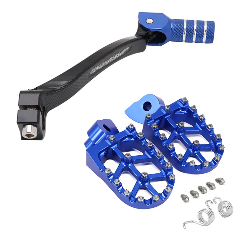 Motorcycle CNC Gear Shift Foot Lever Foot Peg Rest Footrests Pedal Footpegs For Yamaha YZ250F YZ 250F WR250F WR 250 WR450F 450 F
