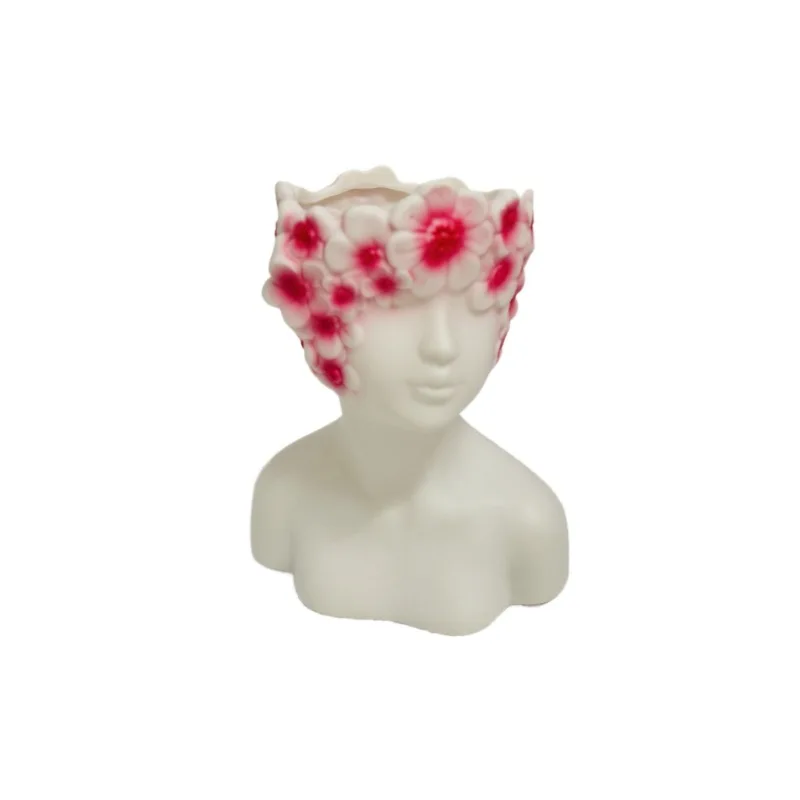 1pc Cute Hands-Shaped Makeup Brush Holder - Vanity Organizer with Polished Finish, Bathroom Countertop & Desktop Storage