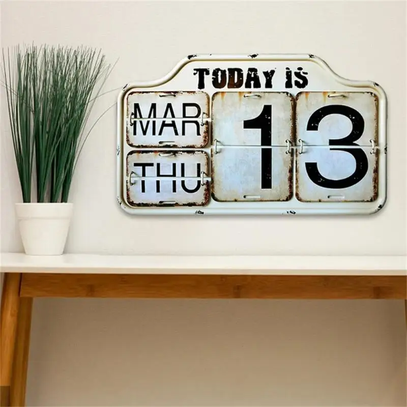 

Wall Pendant Wall Mounted Restore Ancient Ways Economic Domestic Adjust Digital Ornaments Vertical Calendar Antique