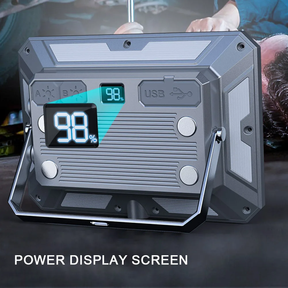 Description Picture 6 of item116 LEDs Portable Camping Lantern Power Bank Function Magnetic 4000mAh with Handle Hook and Digital Display Light Last Up To 24H