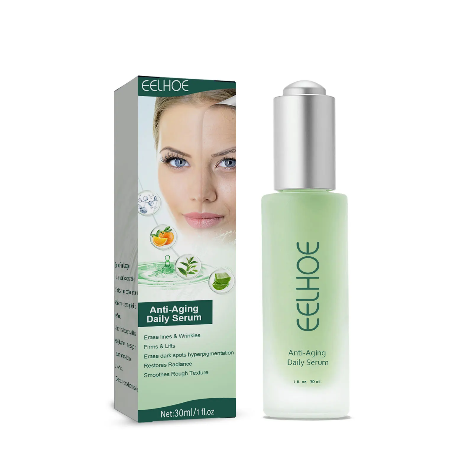 EELHOE Anti Wrinkle Serum Anti-Aging Anti Dark Circles Removal Forehead Lines Face Care Frown Lines Repair Facial Essence 30ml 2