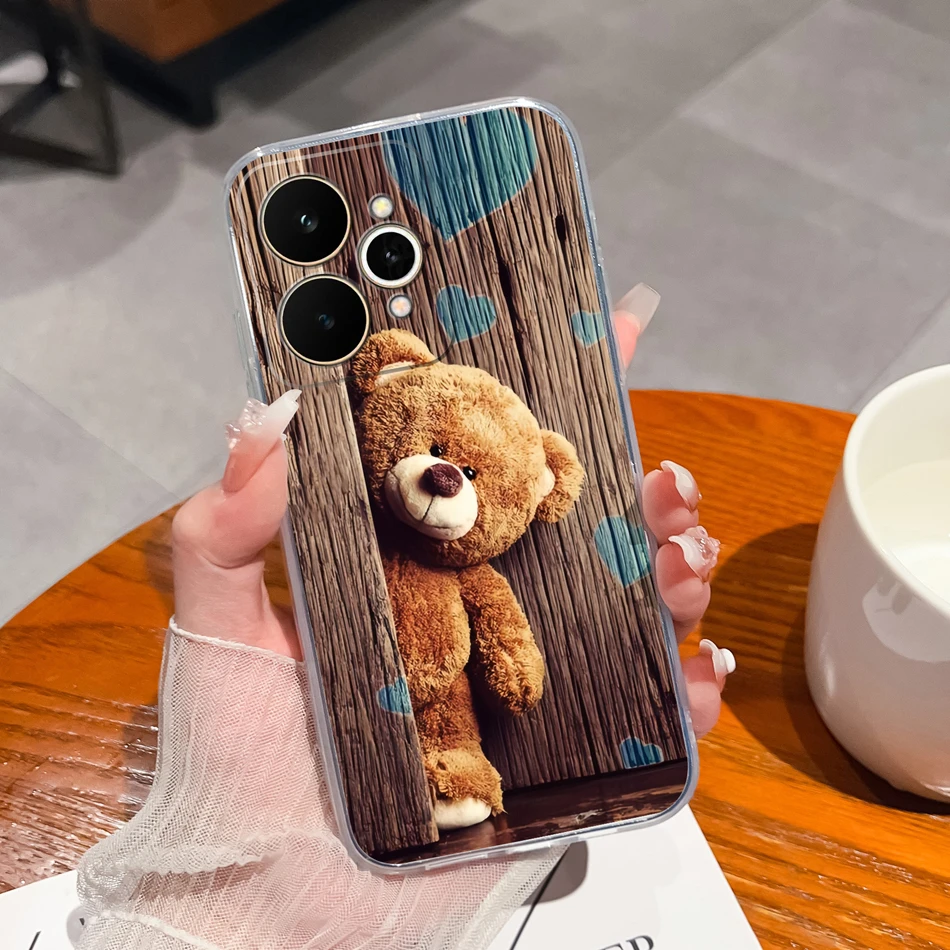 Transparent Shockproof TPU Silicone Back Cover - Simple Design Phone Protector Case