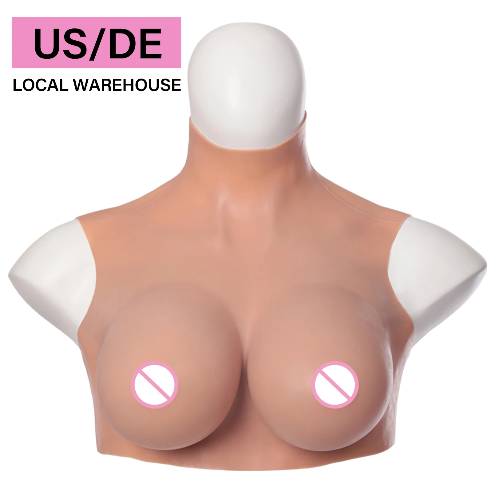 Realistic Silicone Breast Forms Artificial Fake Boobs for Crossdresser Shemale Drag Queen Transgender Cosplay