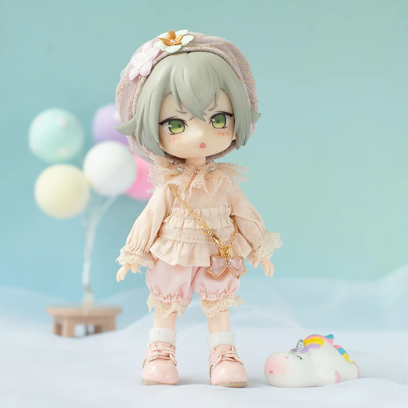 Beautiful Ob11 Clothes Ins Style Suit Pink Blue Doll Skirt Clothes Dress For Obitsu11, Gsc, p9, 1/12bjd Doll Clothes Accessories
