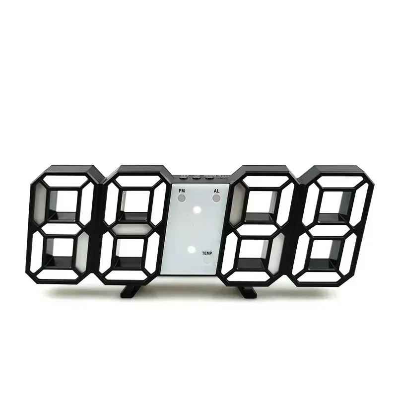 Digital LED Alarm Clock with Adjustable Luminous Display - Wall-Mounted and Decorative Desk Timepiece