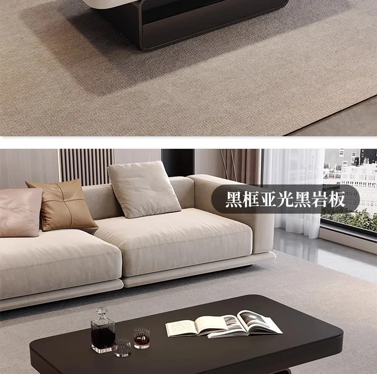 Designer Nordic Coffee Table Industrial Modern Bedroom Simple Coffee Table Minimalist Space Saving Metal Meubles Home Furniture