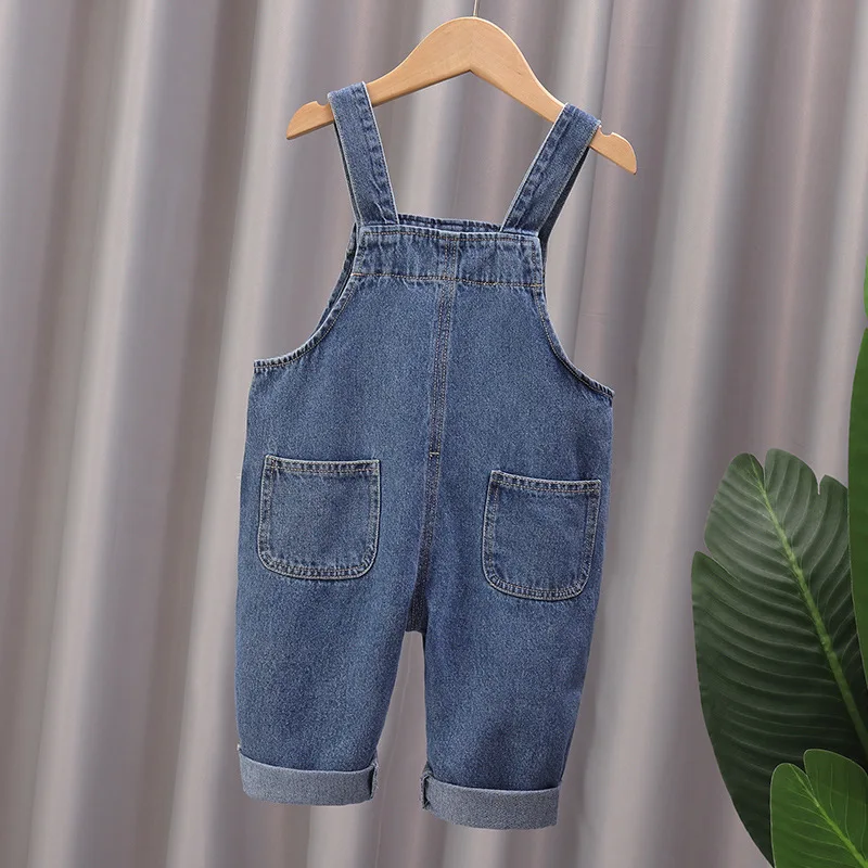 Children Overalls Pants Soft Cotton Baby Boys Overalls Spring Autumn Kids cartoon Long Pants Casual Girls Jumpsuits Children Clothes SuspenderTrousers Kids Outfits