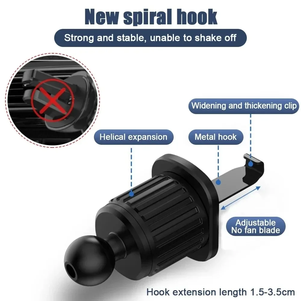 17mm Ball Head Base Car Air Vent Clip Replace For Magnetic Car Phone Holder Dashboard Support Stand Mobile Phone Accessory mobile phone holder phone holder