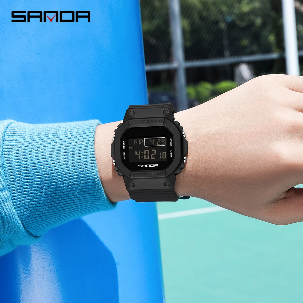 SANDA 2107 Waterproof Luminous Digital Watch Military Sports Men Wristwatch Men's Watches Relogio Masculino relojes para hombre