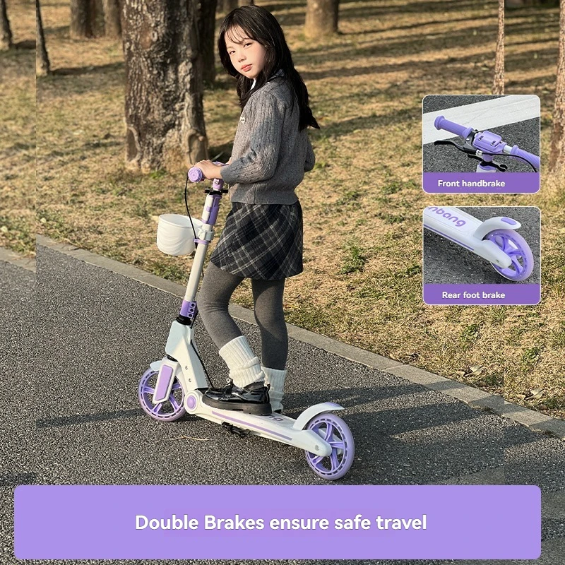 Teenagers and Kids Scooters Adult Two-Wheeled Collapsible City Campus Scooter 12 children scooter folding scooter