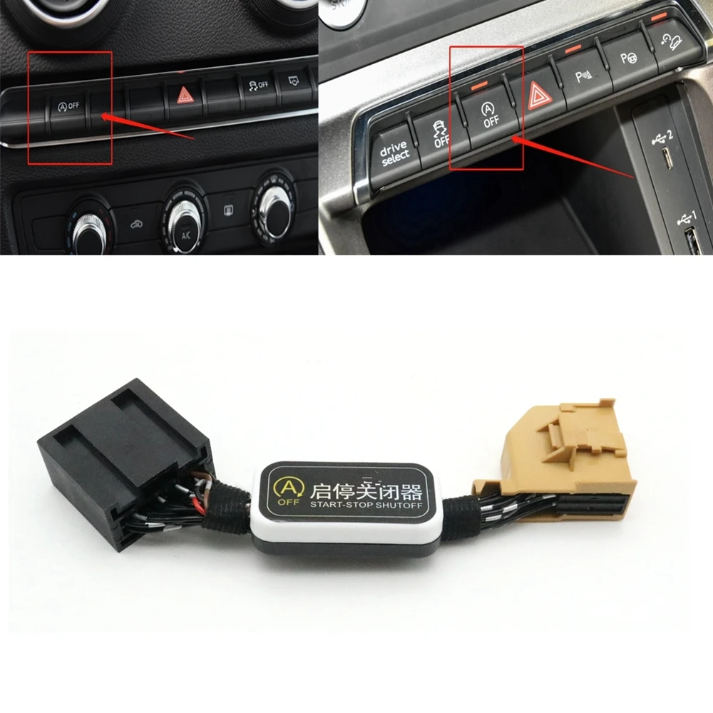 Car Automatic A-Off Stop Start Engine System Eliminator Device Control Senor Plug Cable Canceller Per Audi A3 S3 Rs3 8V Q3 F3 Q2