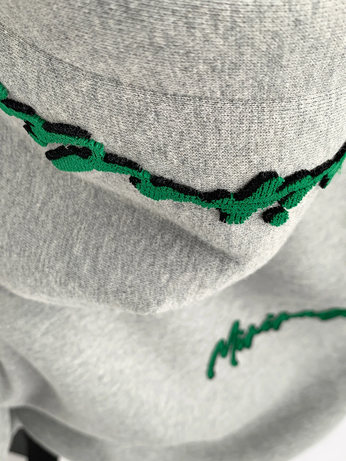 Fleece-Sweatshirts mit Buchstabenstickerei und Kapuze für Unisex