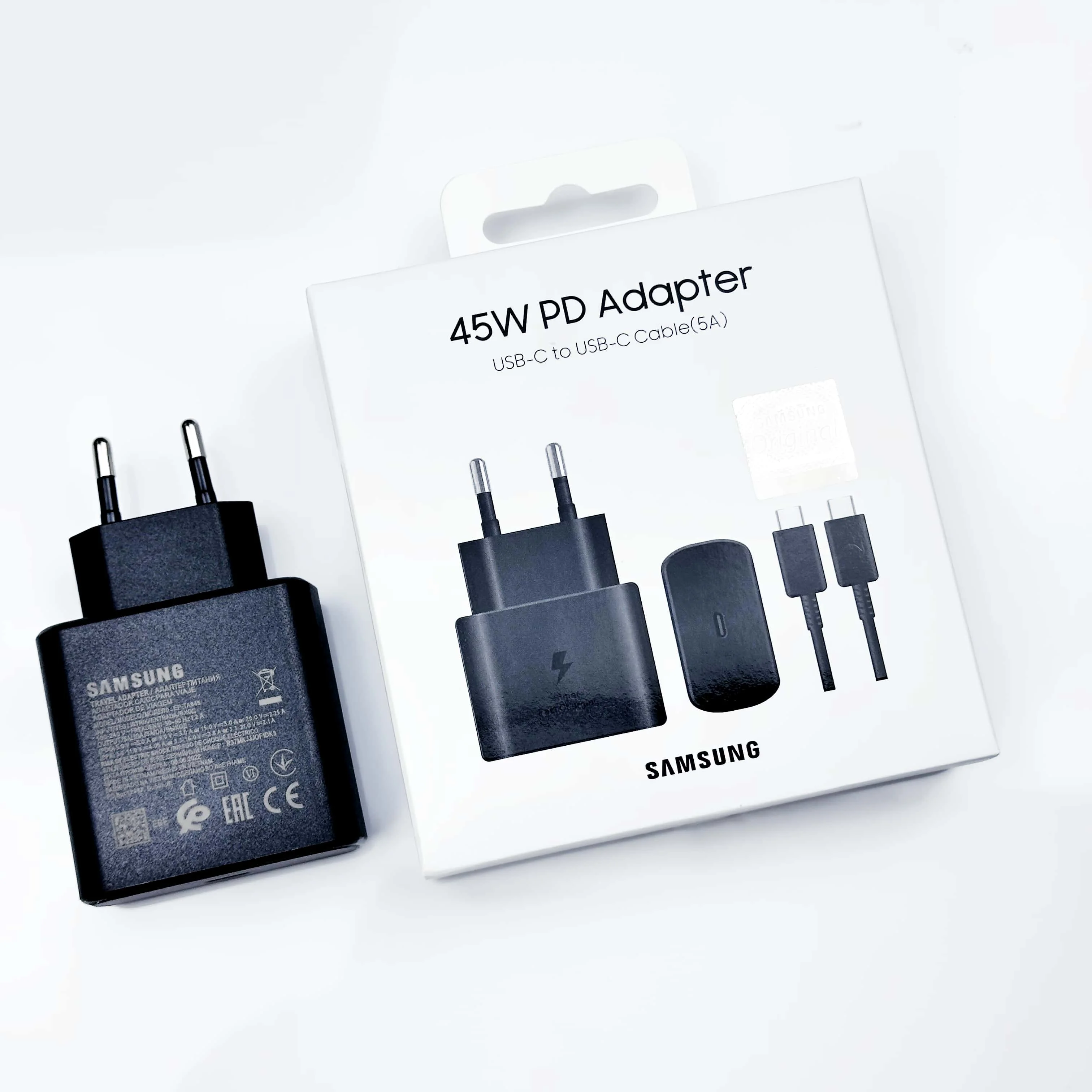 Fast Charging 45W USB-C Charger - Samsung Original Adapter